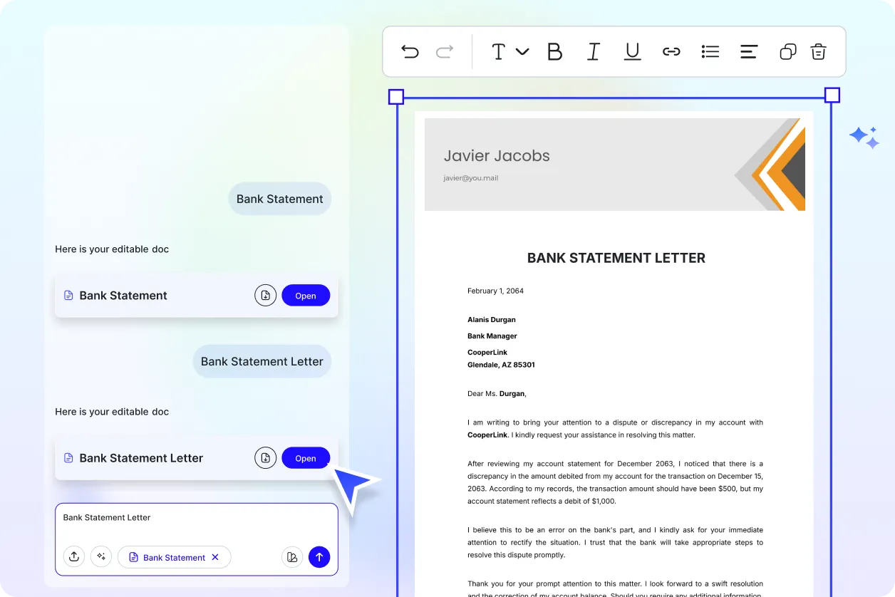 Free AI Bank Statement Generator, Free Bank Statement Maker Online
